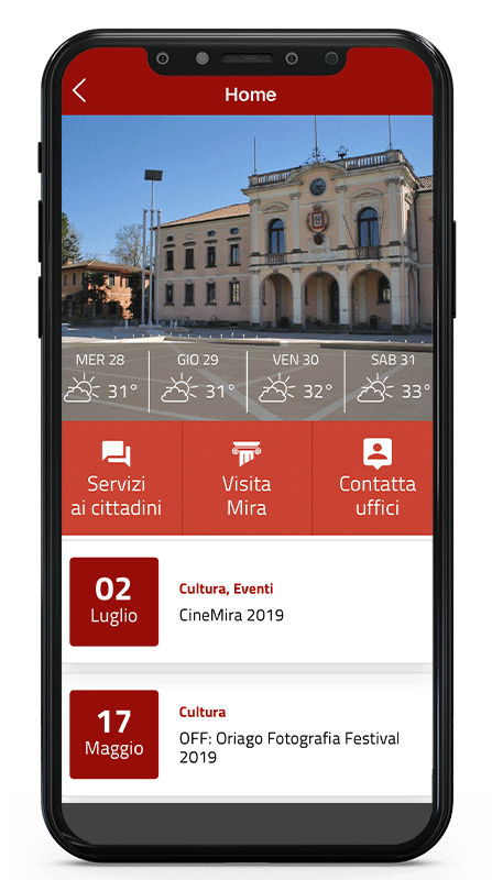 App del Comune per cittadini e turisti