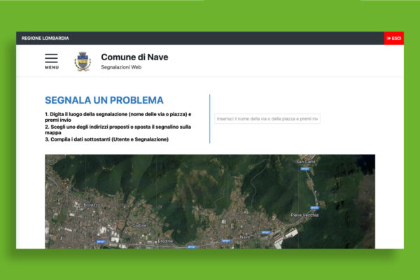 Segnalazioni Web per il Comune di Nave