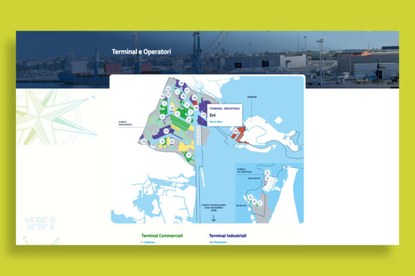 Sito web Agid con mappe interattive - Porto di Venezia