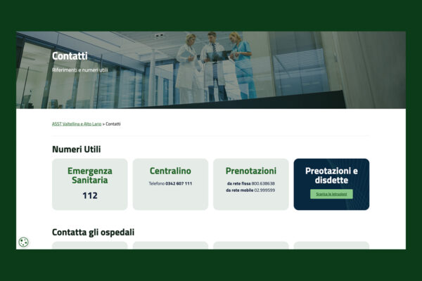 Nuovo sito web ASST Valtellina Alto Lario