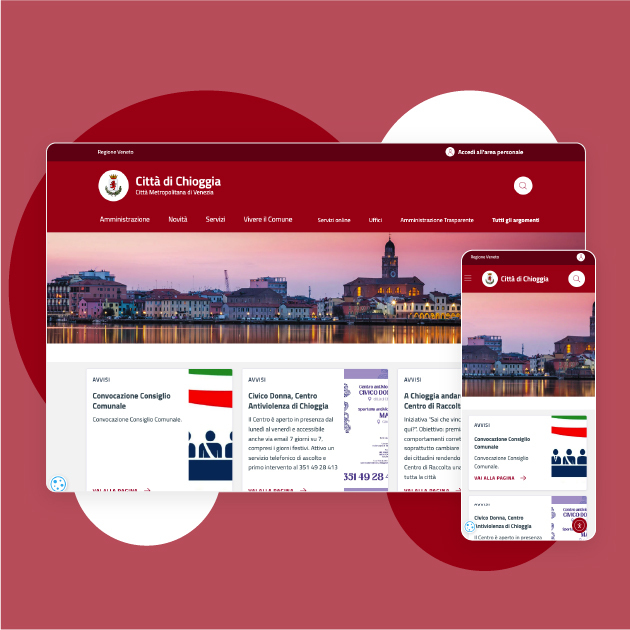 Sviluppo sito del Comune di Chioggia - FacilePA
