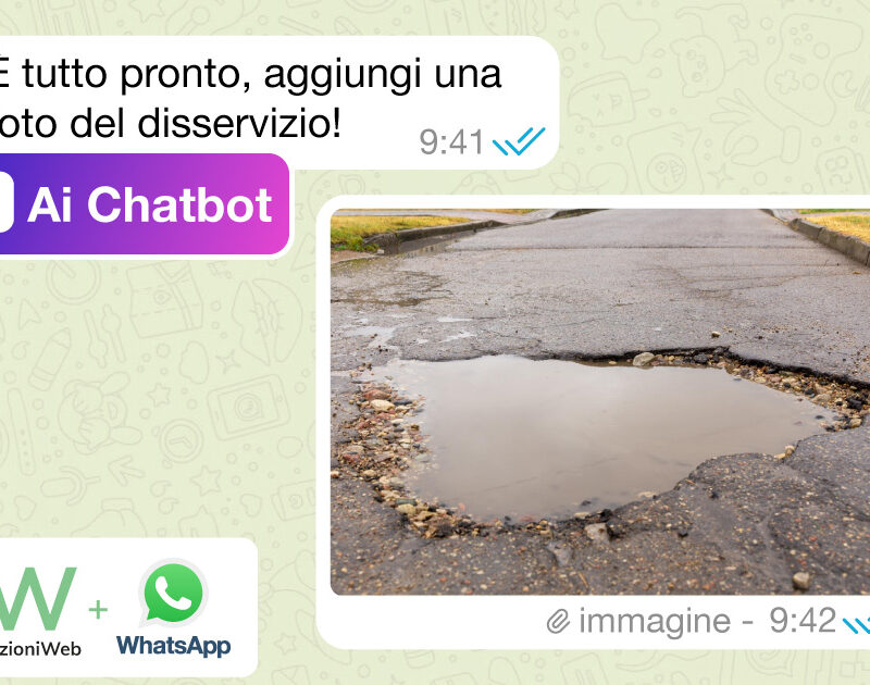 segnalazioni al comune con whatsapp.