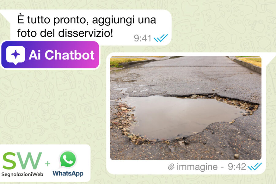segnalazioni al comune con whatsapp.