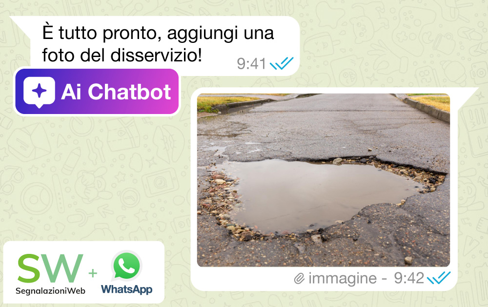 segnalazioni al comune con whatsapp.